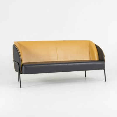 Nowoczesna sztuczna skóra Sofa 3 miejsce do siedzenia Gabinet Włókienniczy Podkładka Meble Design