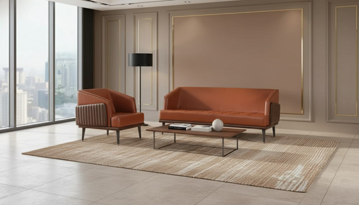 Luksusowy Gabinet Ustaw trzyosobowy Fotel gabinet Ustaw meble z tkaniny