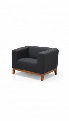 Gabinet Czarny Fotel Luxus Siedziba Podkładka Materiał Włókienniczy Meble 92x77x65