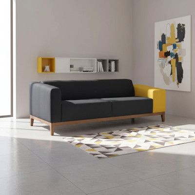 Sofa trzyosobowa kanapa gabinet luksusowe Meble Włókiennicze sofa tapicerowana