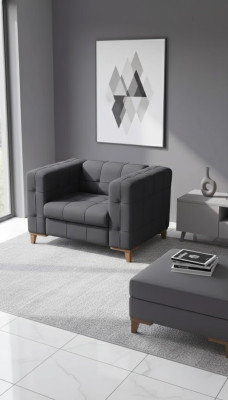 Fotel Czarny Siedziba Gabinet Nowoczesne Designerskie Tapicerki Fotel Nowość