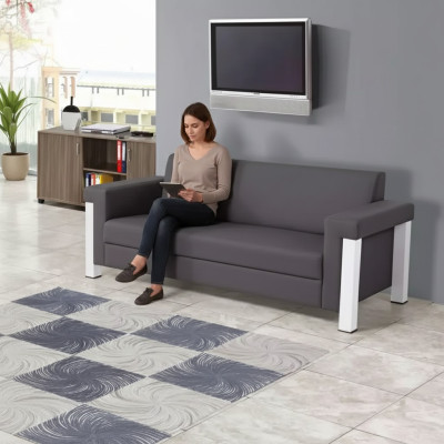 Sofa 3 miejsce do siedzenia Gabinet Włókienniczy Meble Podkładka Materiał Couch Modern Designer