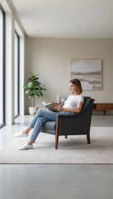 Fotel Gabinet TapicerkaFotel Grey Siedziba Meble Włókiennicze Nowoczesny Designer