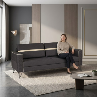 Gabinet Sofa Kanapa 3 miejsce do siedzenia Podkładka Materiał Włókienniczy Meble Designer