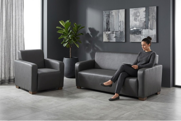 Meble biurowe Sofa 3 miejsce do siedzenia Designerskie Gabinet Meble Włókiennicze Modern
