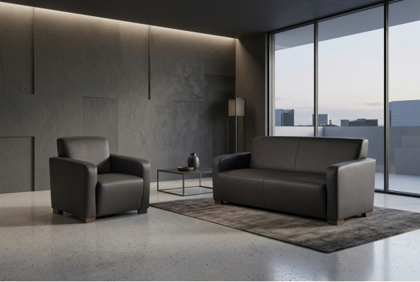 Meble biurowe Sofa 3 miejsce do siedzenia Designerskie Gabinet Meble Włókiennicze Modern