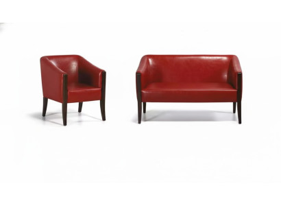 Czerwony Zestaw sofowy Dwumiejscowy nowoczesny Fotel Designer Podkładka Luksusowy zestaw