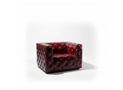 Skórzana sofa Chesterfield Fotel luksusowa Fotel Bordeaux ClubFotel Nowość