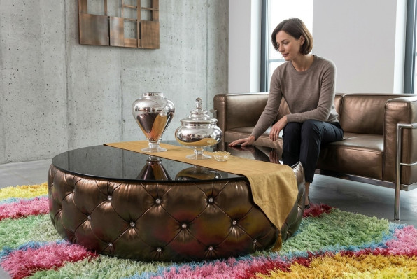 stolik kawowy Chesterfield luksusowy stolik kawowy do salonu Drewno Modern