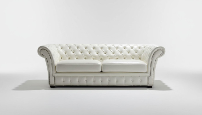 Sofa Chesterfield Luksusowe Sofy Trzyosobowe Sofy Salonowe Kanapy Biały