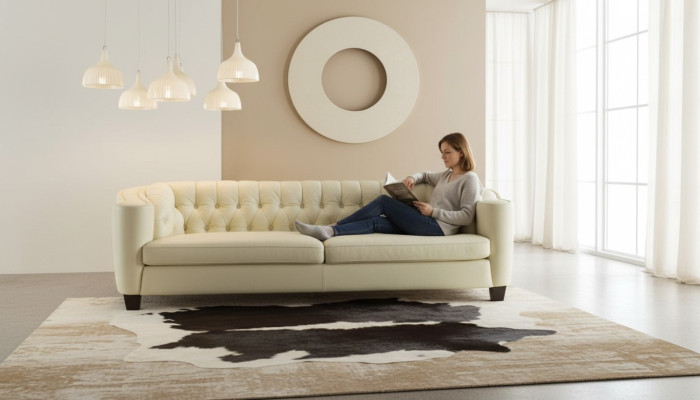 Luksusowa Sofa Chesterfield 4 miejsce siedzące sztuczna skóra Couch Białe Sofy Modern