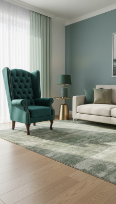 EarsFotel Chesterfield Aksamit jednoosobowa luksusowa sofa Fotel