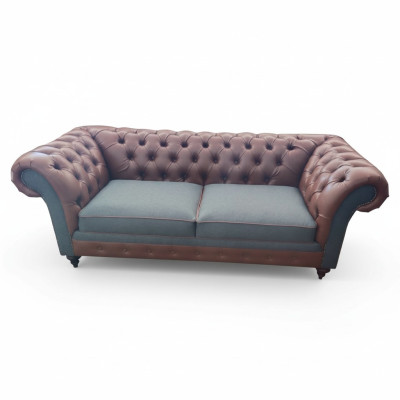 Sofa 3 miejsce do siedzenia Projekt kanapy Chesterfield kanapy sofy trzyosobowe