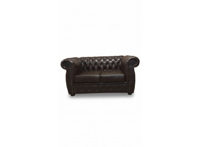 Sofa Chesterfield 2 Siedziba Luksusowa kanapa Sofy dwuosobowe Brązowe Meble Kanapy