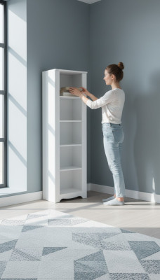 Półka Szafa Półka na książki Szafki Meble Uniwersalne Brązowe 170x52x45