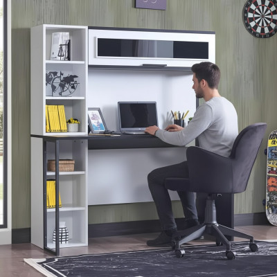 Sekretarz Biurko Tabela 130x60x171 Biurka stoły Meble Drewno Komputer