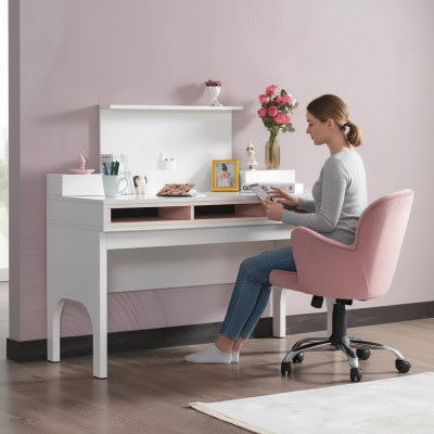 Sekretarz Biurko Tabela 130x60x120 Biurka stoły Meble Drewno Komputer