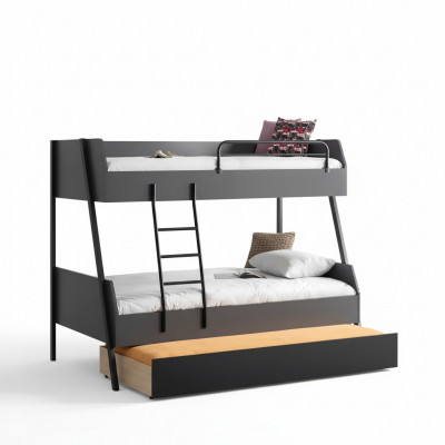 Łóżko młodzieżowe składane Kids Design Nowoczesne łóżko żłobek z drewna