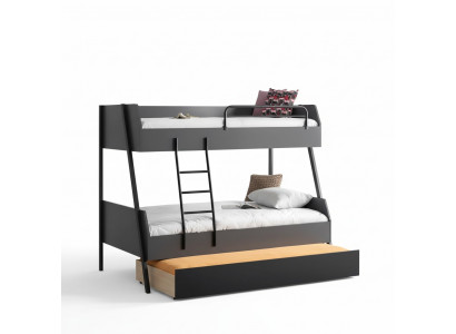 Łóżko młodzieżowe składane Kids Design Nowoczesne łóżko żłobek z drewna