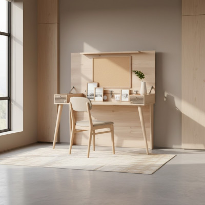 Sekretarz Biurko Tabela 130x60x152 Biurka stoły Meble Drewno Komputer
