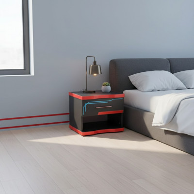 Nowoczesny Stolik nocny Czarny Design Stolik nocny w żłobek nowe Meble