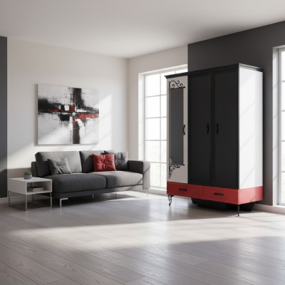 Szafka Loftowa Klasyczna Sypialnia Szafki Design Meble 131x60x200