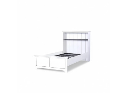 Łóżko drewniane Sypialnia Design Luxury Meble Pokój Młodzieżowy Biały Classic