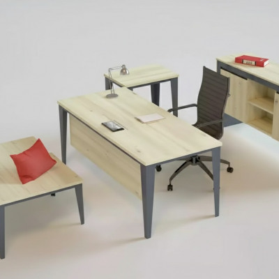 Designerskie Biurko Brązowe Meble Biurowe Stoły Drewniane Luksusowe Meble Nowe