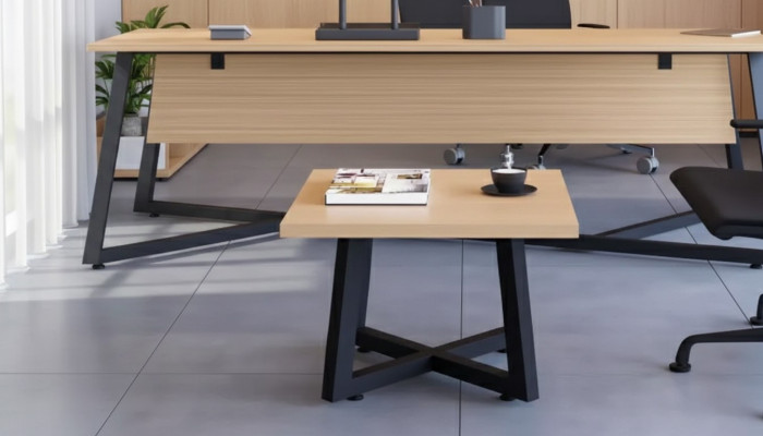 Designerski stolik kawowy Luxury Brown Stolik Office Drewno Meble Stylowy