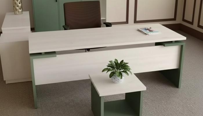 Klasyczny biały designerski luksusowy biurko z drewnianymi meblami do nauki