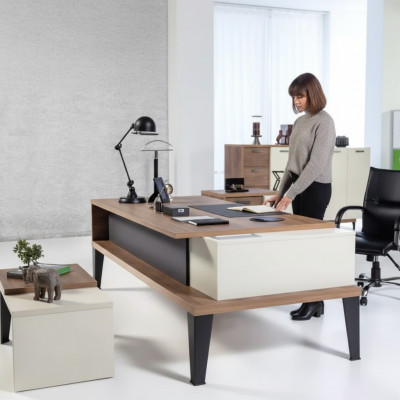 Designerskie Biurko Ekskluzywne Meble Biurowe Tabela Duże Biurko Gabinetowe