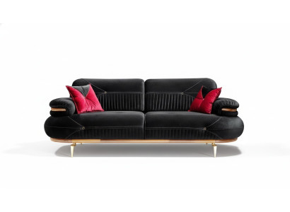 Ekskluzywna 3-miejsce do siedzenia, nowoczesna, tekstylna sofa do salonu