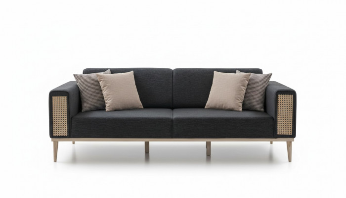 Sofa 3-miejsce siedzące Wysokiej jakości nowoczesna sofa tekstylna do salonu