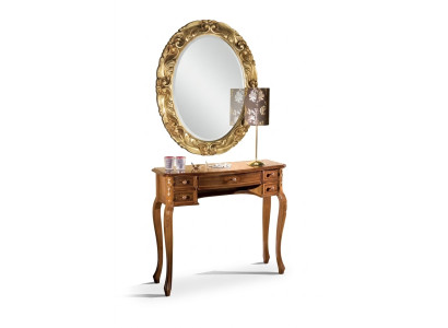 Klasyczny Stół konsolowy Designer Brown Drewno Toaletka New Meble