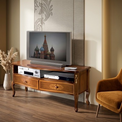 Telewizor Klasyczny Szafa Salon Meble stojak TV Drewno Design Nowość
