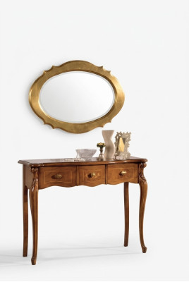 Toaletki konsolowe Brown Stół Sypialnia Meble Drewno luksusowy design
