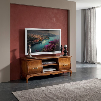 Klasyczny brązowy Stojak TV Luksusowa niska szafka do salonu Meble do salonu