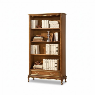 Półka na książkę dla The Living Room Klasyczne brązowe drewniane półki Meble