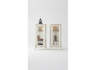 Witryna drewniana Wysokiej jakości witryny Gablota Classic Meble Design Biały