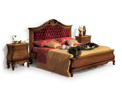 Łóżka Chesterfield Łóżko tapicerowane Classic 180x200 Podwójne łóżko z ramą łóżka