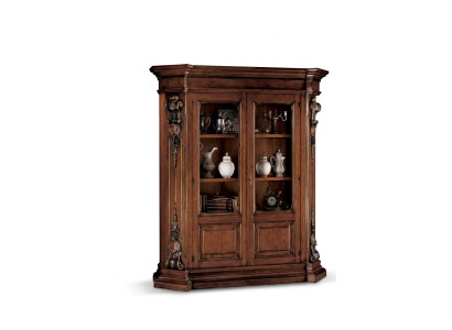 Solidne drewno Brown Półka na książki Meble do Salonu Brown Luxury Szafa