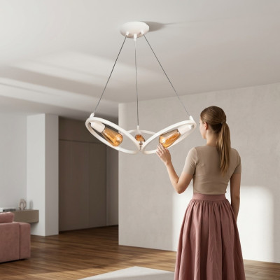 Żyrandol sufitowy żyrandol żyrandol Lampa sufitowa Lampa Modern Biały Nowy