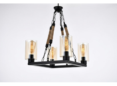 Żyrandol lampa sufitowa żyrandol Lampa sufitowa Lampy Szkło Czarny