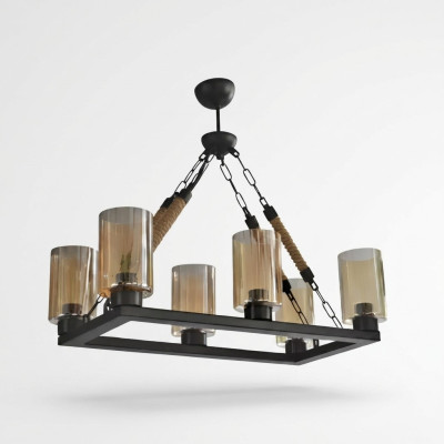 Żyrandol lampa sufitowa żyrandol Lampa sufitowa Lampy Szkło Czarny