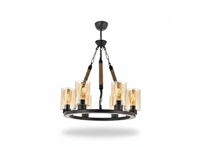 Lampy Lampa sufitowa żyrandol żyrandol żyrandol Szkło Czarny Nowy