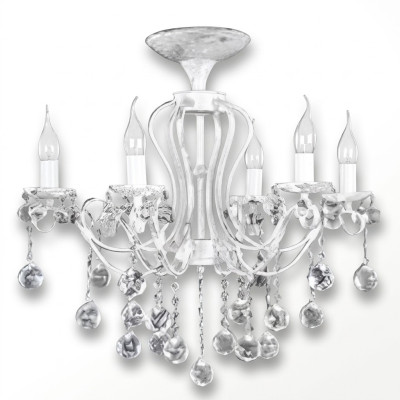 Żyrandol kryształowy żyrandol sufitowy żyrandol Lampa sufitowa Lampy Biały