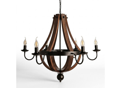 Żyrandol Podsufitowy Brązowy Żyrandol Drewno żyrandol Lampa Lustre