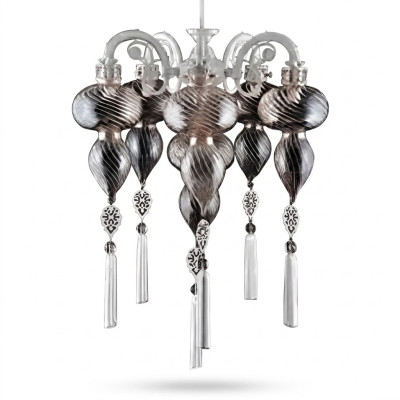 Żyrandol sufitowy żyrandol żyrandol Lampa sufitowa Lampy Szkło Srebrne Nowe