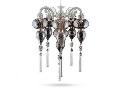 Żyrandol sufitowy żyrandol żyrandol Lampa sufitowa Lampy Szkło Srebrne Nowe