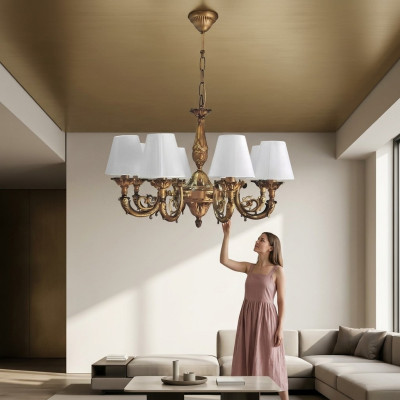 Lampa sufitowa Lustre żyrandol Lampa sufitowa Lampy Zinc Gold Lampa